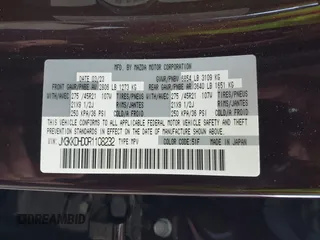 2024 Mazda CX-90 Premium z VIN JM3KKDHD0R1108232, wystawiony jako IAAI lot #42224398 z przebiegiem 3 934 mil mil oraz . Historia ofert i sprzedaży dostępna na DreamBid. Obrazek 9.