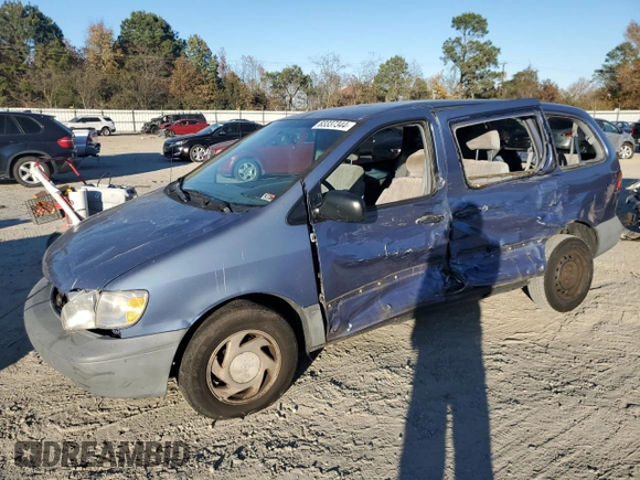 2000 Toyota Sienna CE with VIN 4T3ZF19C5YU286430, listed as a Copart auction lot 83337344 with 0 mi miles and Clean Title. Bid and sale history available at carsss.com. Image 1.