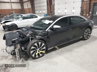 2022 Lucid Air Grand Touring with VIN 50EA1GBA7NA002468, listed as a IAAI auction lot 41649694 with 16,972 mi miles. Bid and sale history available at carsss.com. Image 2.