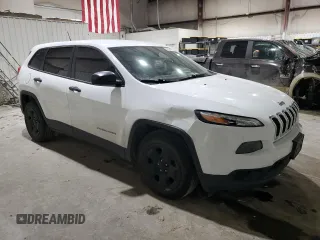 2014 Jeep Cherokee Sport with VIN 1C4PJLAB0EW320792, listed as a Copart auction lot 42204355 with 183,107 mi miles and Salvage Title. Bid and sale history available at DreamBid. Image 4.