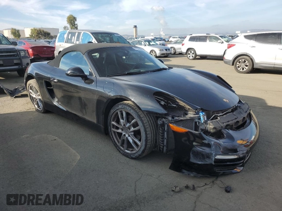 2014 Porsche Boxster with VIN WP0CA2A84ES121667, listed as a Copart auction lot 87510945 with 62,689 mi miles and Salvage title. Bid and sale history available at DreamBid. Image 4.