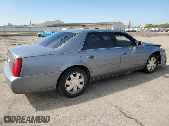 2001 Cadillac DeVille z VIN 1G6KD54Y41U273417, wystawiony jako Copart lot #55604295 z przebiegiem Nie podano mil oraz Szkoda całkowita • Salvage title. Historia ofert i sprzedaży dostępna na DreamBid. Obrazek 3.