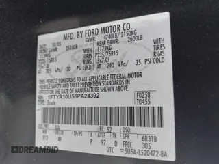 2006 Ford Ranger XL with VIN 1FTYR10U56PA24392, listed as a IAAI auction lot 41893531 with 1 mi miles. Bid and sale history available at carsss.com. Image 9.