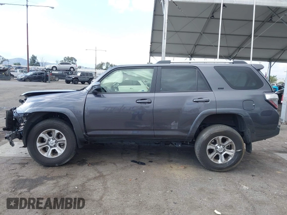 2023 Toyota 4Runner SR5 with VIN JTEEU5JRXP5302750, listed as a IAAI auction lot 42125821 with 29,818 mi miles and . Bid and sale history available at DreamBid. Image 14.