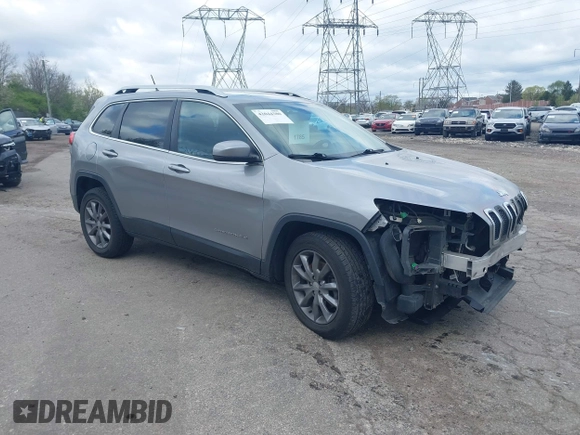 2015 Jeep Cherokee Limited with VIN 1C4PJMDS4FW650454, listed as a IAAI auction lot 42044380 with 123,837 mi miles. Bid and sale history available at carsss.com. Image 1.