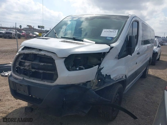 2019 Ford Transit Passenger Wagon XL with VIN 1FBZX2YM5KKA48112, listed as a IAAI auction lot 41518013 with 163,856 mi miles. Bid and sale history available at carsss.com. Image 2.