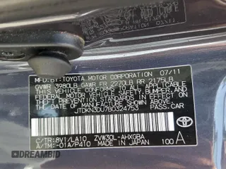 2011 Toyota Prius I z VIN JTDKN3DU7B0324753, wystawiony jako Copart lot #58086275 z przebiegiem 118 800 mil mil oraz Czysty tytuł • Clean title. Historia ofert i sprzedaży dostępna na DreamBid. Obrazek 12.