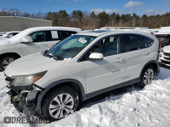 2014 Honda CR-V EX with VIN 5J6RM4H50EL042994, listed as a Copart auction lot 43607445 with 81,442 mi miles and Salvage Title. Bid and sale history available at carsss.com. Image 1.
