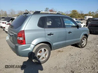 2007 Hyundai Tucson GLS with VIN KM8JM12B87U529322, listed as a Copart auction lot 76936004 with 173,251 mi miles and Salvage Title. Bid and sale history available at carsss.com. Image 3.