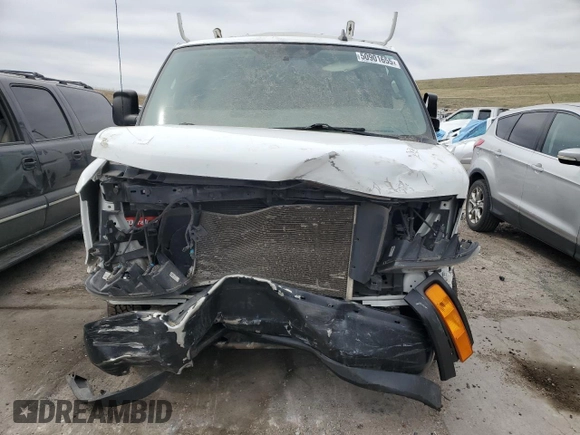 2019 Chevrolet Express Cargo with VIN 1GCWGAFP7K1185578, listed as a Copart auction lot 50901655 with 104,755 mi miles and Salvage title. Bid and sale history available at DreamBid. Image 5.