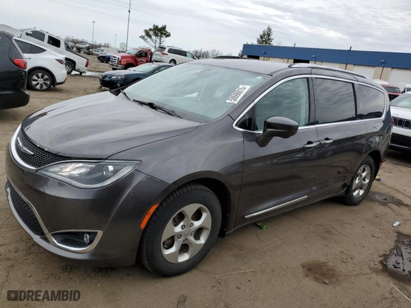 2017 Chrysler Pacifica Touring-L Plus with VIN 2C4RC1EG3HR778515, listed as a Copart auction lot 50696815 with 104,906 mi miles and Clean Title. Bid and sale history available at carsss.com. Image 1.