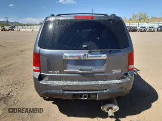 2013 Honda Pilot Touring with VIN 5FNYF4H99DB011078, listed as a Copart auction lot 53718495 with Not Provided miles and Salvage Title. Bid and sale history available at DreamBid. Image 6.