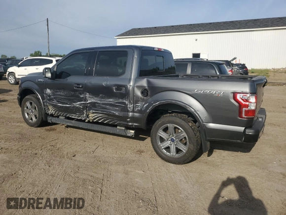 2019 Ford F-150 XL with VIN 1FTEW1EP7KFB35766, listed as a Copart auction lot 58234955 with 76,489 mi miles and Salvage title. Bid and sale history available at DreamBid. Image 2.