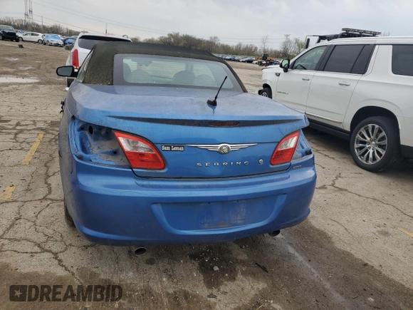 2008 Chrysler Sebring Limited z VIN 1C3LC65M78N207961, wystawiony jako Copart lot #52141355 z przebiegiem Nie podano mil oraz Czysty tytuł • Clean title. Historia ofert i sprzedaży dostępna na DreamBid. Obrazek 6.