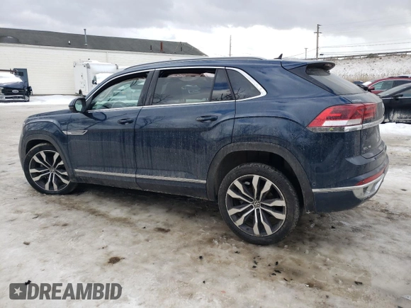 2021 Volkswagen Atlas SEL Premium R-Line with VIN 1V2FE2CA3MC206217, listed as a Copart auction lot 42675215 with 61,723 mi miles and Salvage title. Bid and sale history available at DreamBid. Image 2.