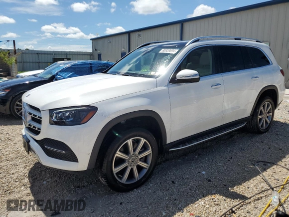 2020 Mercedes-Benz GLS 450 with VIN 4JGFF5KE3LA212870, listed as a Copart auction lot 60839094 with 27,549 mi miles and Salvage Title. Bid and sale history available at DreamBid. Image 1.