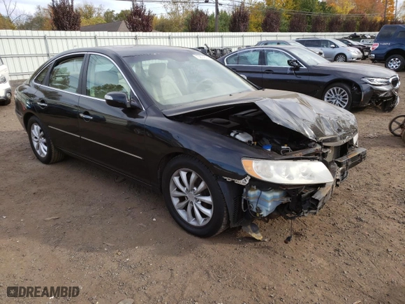 2008 Hyundai Azera Limited with VIN KMHFC46F78A263155, listed as a Copart auction lot 75874974 with 114,857 mi miles and Salvage Title. Bid and sale history available at carsss.com. Image 4.
