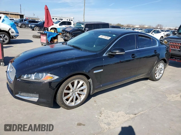 2013 Jaguar XF I4 RWD with VIN SAJWA0ESXDPU03855, listed as a Copart auction lot 45775755 with 0 mi miles and Clean Title. Bid and sale history available at carsss.com. Image 1.
