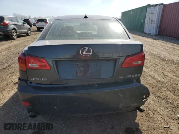 2008 Lexus IS 250 with VIN JTHCK262182026908, listed as a Copart auction lot 51359625 with 90,764 mi miles and Salvage Title. Bid and sale history available at carsss.com. Image 6.