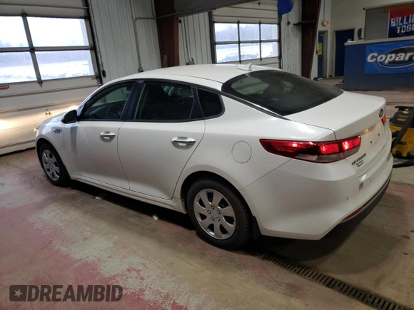 2018 Kia Optima LX with VIN KNAGT4L35J5216351, listed as a Copart auction lot 50174385 with 50,774 mi miles and Salvage Title. Bid and sale history available at DreamBid. Image 2.