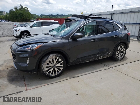 2020 Ford Escape Titanium Hybrid with VIN 1FMCU0DZ5LUC42835, listed as a Copart auction lot 64339785 with 83,515 mi miles and Non repairable. Bid and sale history available at DreamBid. Image 1.