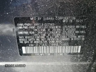 2024 Subaru Forester Limited with VIN JF2SKALC9RH425988, listed as a Copart auction lot 44633115 with 16,249 mi miles and Salvage Title. Bid and sale history available at carsss.com. Image 13.