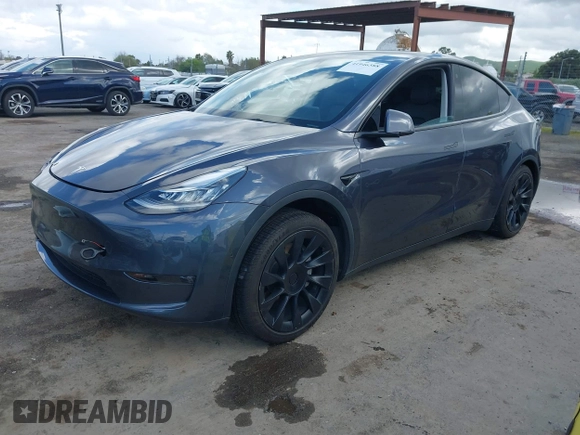 2022 Tesla Model Y Long Range with VIN 7SAYGAEE6NF341827, listed as a IAAI auction lot 41946388 with Not Provided miles and . Bid and sale history available at DreamBid. Image 18.