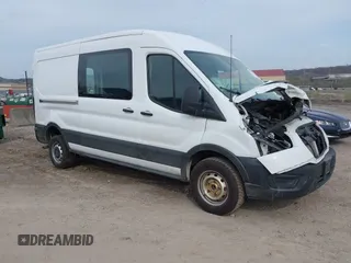 2023 Ford Transit Cargo with VIN 1FTBR1C80PKA42107, listed as a IAAI auction lot 42005312 with 80,123 mi miles. Bid and sale history available at carsss.com. Image 1.