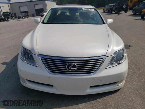 2008 Lexus LS 460 with VIN JTHBL46F485080239, listed as a Copart auction lot 64032705 with 157,873 mi miles and Salvage title. Bid and sale history available at DreamBid. Image 5.