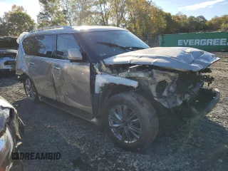 2022 Infiniti QX80 PREMIUM SELECT with VIN JN8AZ2AE7N9292768, listed as a Copart auction lot 76364934 with 25,835 mi miles and Non Repairable. Bid and sale history available at carsss.com. Image 4.
