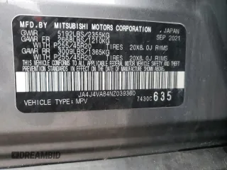 2022 Mitsubishi Outlander SEL z VIN JA4J4VA84NZ039360, wystawiony jako Copart lot #58201835 z przebiegiem 50 169 mil mil oraz Szkoda całkowita • Salvage title. Historia ofert i sprzedaży dostępna na DreamBid. Obrazek 13.