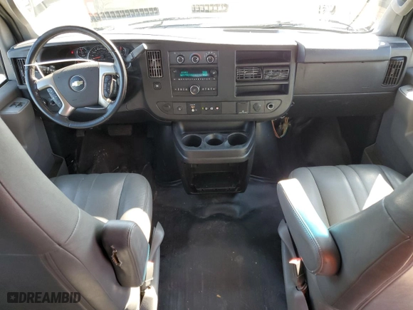 2018 Chevrolet Express Passenger LS with VIN 1GAWGEFG9J1342056, listed as a Copart auction lot 48399935 with 107,758 mi miles and Clean Title. Bid and sale history available at carsss.com. Image 8.
