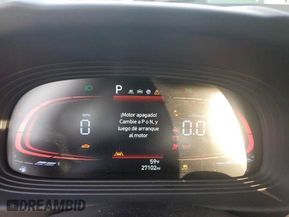 2023 Hyundai Venue SEL with VIN KMHRC8A35PU218357, listed as a Copart auction lot 77599524 with 27,102 mi miles and Salvage title. Bid and sale history available at DreamBid. Image 9.
