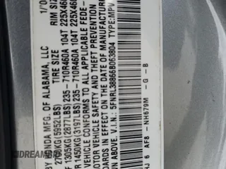 2006 Honda Odyssey Touring z VIN 5FNRL38866B063804, wystawiony jako Copart lot #54767825 z przebiegiem 358 020 mil mil oraz Szkoda całkowita • Salvage title. Historia ofert i sprzedaży dostępna na DreamBid. Obrazek 14.
