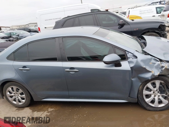 2020 Toyota Corolla LE with VIN 5YFEPRAE0LP120519, listed as a IAAI auction lot 41568774 with 100,780 mi miles. Bid and sale history available at carsss.com. Image 14.