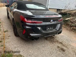 2023 BMW M8 Competition with VIN WBSDZ0C07PCK30073, listed as a Copart auction lot 49407825 with 999,999 mi miles and Salvage Title. Bid and sale history available at carsss.com. Image 3.