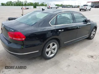 2013 Volkswagen Passat TDI SE with VIN 1VWBN7A30DC043444, listed as a IAAI auction lot 42150639 with 103,628 mi miles. Bid and sale history available at carsss.com. Image 4.