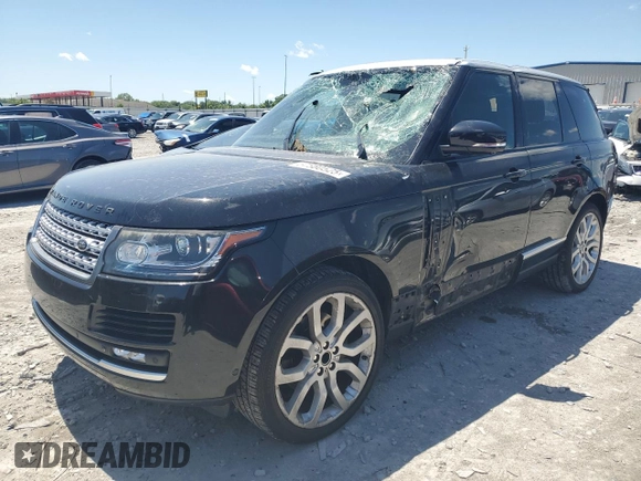 2014 Land Rover Range Rover HSE with VIN SALGS2VF9EA125378, listed as a Copart auction lot 57880525 with 73,330 mi miles and Salvage title. Bid and sale history available at DreamBid. Image 1.