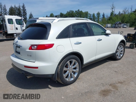 2004 Infiniti FX with VIN JNRBS08W44X403911, listed as a IAAI auction lot 42206281 with 153,345 mi miles and . Bid and sale history available at carsss.com. Image 4.