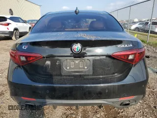 2018 Alfa Romeo Giulia with VIN ZARFAEDN8J7579215, listed as a Copart auction lot 86781414 with Not provided miles and Salvage title. Bid and sale history available at DreamBid. Image 6.