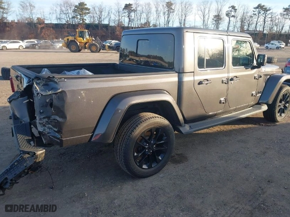 2021 Jeep Gladiator Overland with VIN 1C6HJTFG3ML565828, listed as a IAAI auction lot 41592507 with 43,607 mi miles. Bid and sale history available at carsss.com. Image 4.