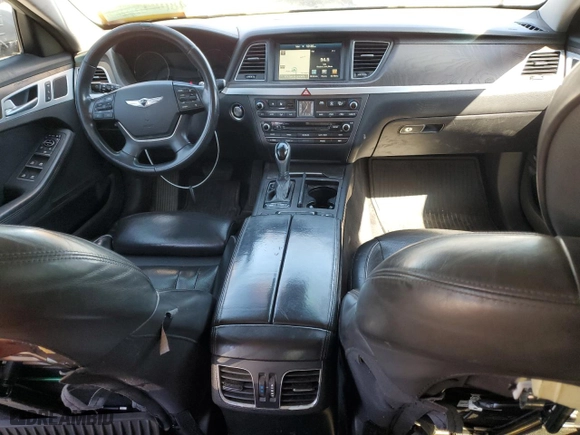 2015 Hyundai Genesis 5.0L with VIN KMHGN4JF8FU060681, listed as a Copart auction lot 48081865 with 159,216 mi miles and Salvage Title. Bid and sale history available at carsss.com. Image 8.