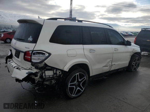 2018 Mercedes-Benz GLS 550 with VIN 4JGDF7DEXJB067446, listed as a Copart auction lot 44154124 with 44,110 mi miles and . Bid and sale history available at DreamBid. Image 3.