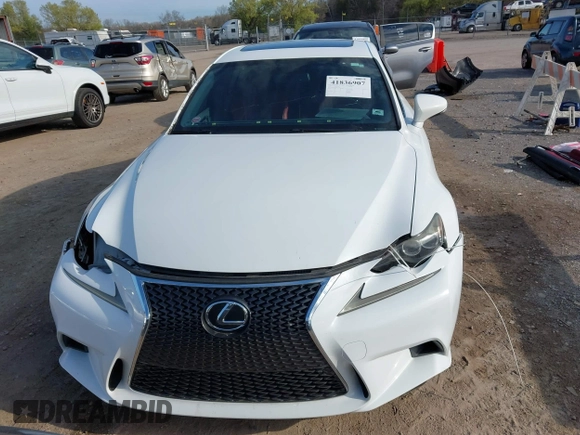 2014 Lexus IS with VIN JTHBE1D20E5011780, listed as a IAAI auction lot 41836907 with 137,913 mi miles. Bid and sale history available at carsss.com. Image 13.