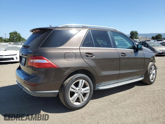 2013 Mercedes-Benz M 350 with VIN 4JGDA5HB6DA207263, listed as a Copart auction lot 62789685 with 82,378 mi miles and Salvage title. Bid and sale history available at DreamBid. Image 3.