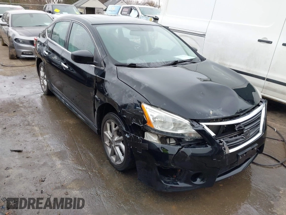 2014 Nissan Sentra SV with VIN 3N1AB7AP1EL633316, listed as a IAAI auction lot 41623216 with 112,133 mi miles and . Bid and sale history available at DreamBid. Image 1.