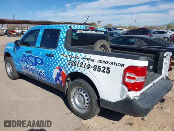2023 Ford Maverick XL with VIN 3FTTW8E39PRA39306, listed as a IAAI auction lot 41476241 with 12,003 mi miles and . Bid and sale history available at DreamBid. Image 3.