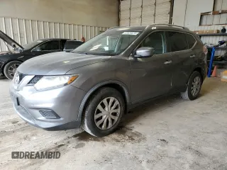 2016 Nissan Rogue S with VIN KNMAT2MT9GP661720, listed as a Copart auction lot 53524675 with 93,111 mi miles and Salvage Title. Bid and sale history available at carsss.com. Image 1.