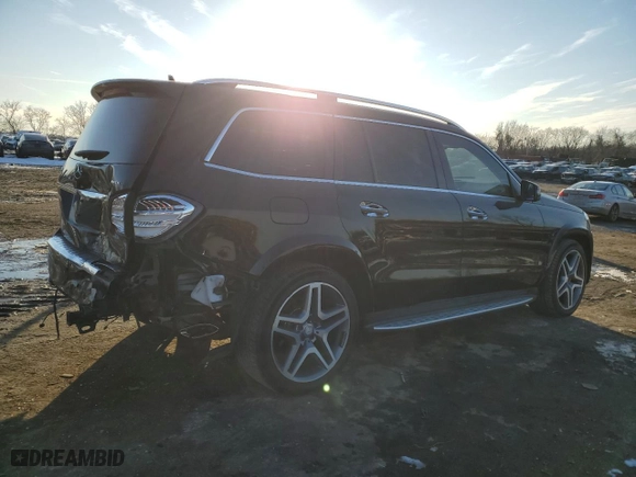 2017 Mercedes-Benz GLS with VIN 4JGDF7DE6HA881660, listed as a Copart auction lot 42082235 with 88,953 mi miles and Salvage Title. Bid and sale history available at carsss.com. Image 3.