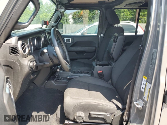 2018 Jeep Wrangler Unlimited Sahara with VIN 1C4HJXEN2JW220882, listed as a Copart auction lot 57428525 with 94,046 mi miles and Salvage title. Bid and sale history available at DreamBid. Image 7.